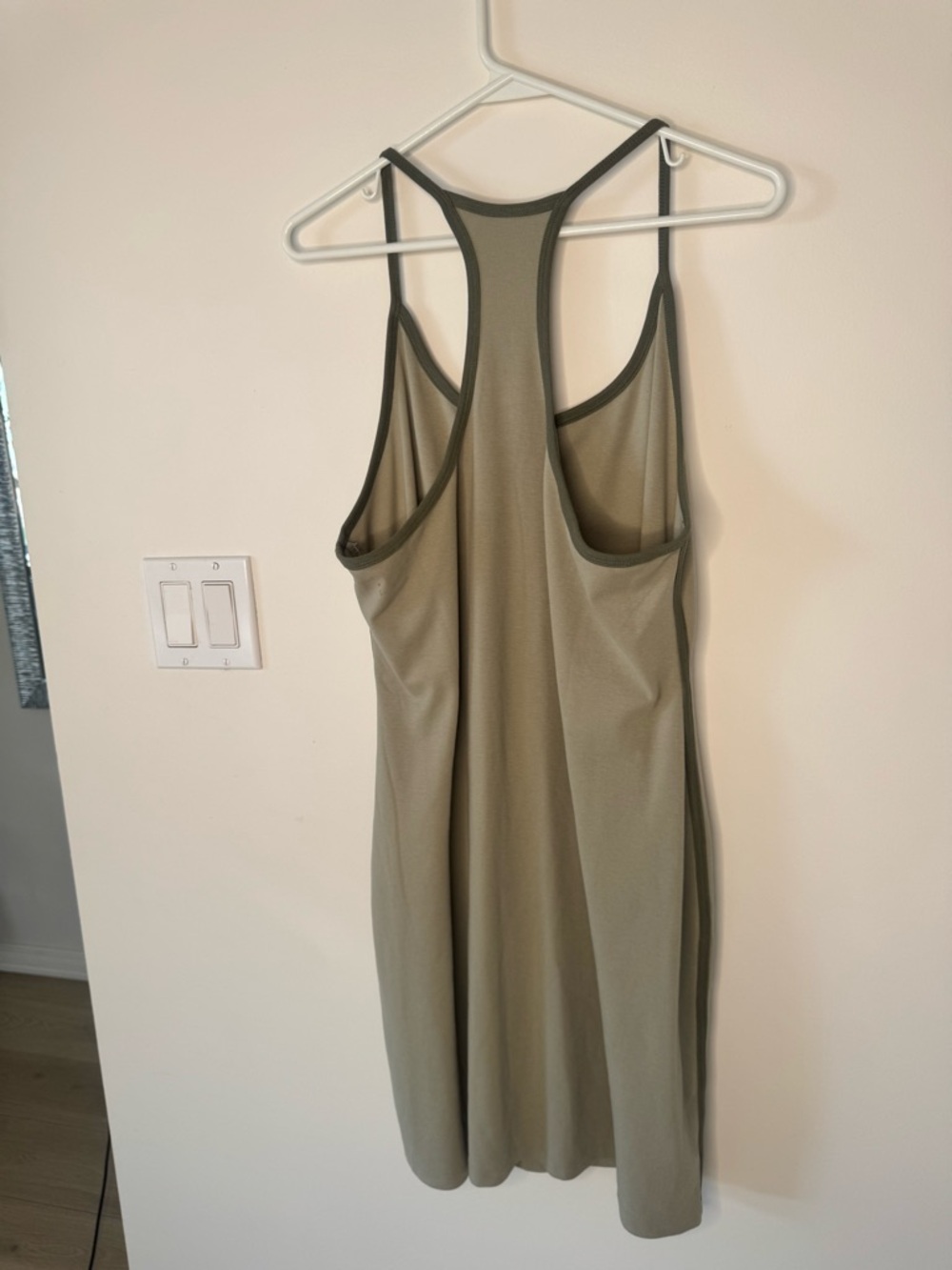 Green Racerback Tank Dress - Picture 7 of 8
